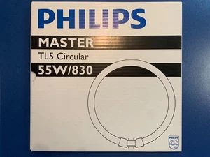 PHILIPS MASTER TL5 CIRCULAR lampada ad anello 55 W 830 bianco caldo anello T5 - Foto 1 di 6