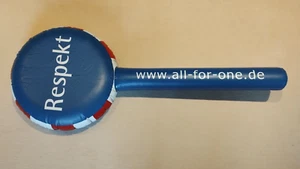 Riesige Respekt Kelle Werbegeschenk Cebit 2000 aufblasbar Vintage inflatable - Bild 1 von 7