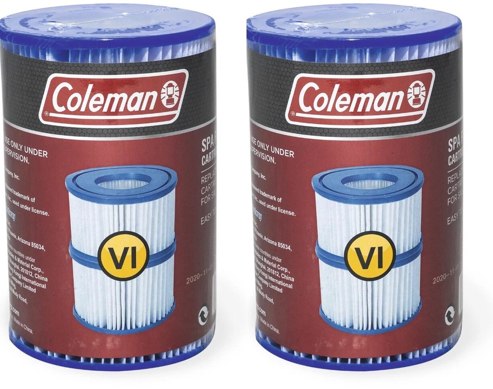 Coleman Type VI Spa Filter Cartridge - 2 Packs Of 2 4 Filters Altogether!! NEW - Image 1 of 4