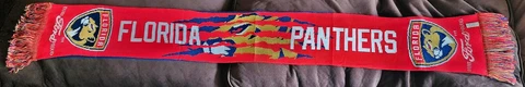 ONE (1) - FLORIDA PANTHERS - LOGO - SCARF & 2023 ALL-STAR GAME POSTER - NEW  NHL Cover