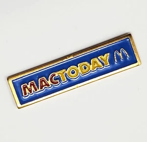 Vintage McDonald’s MAC TODAY Employee Crew Tie Tack Hat Pinback Lapel Pin - Picture 1 of 6