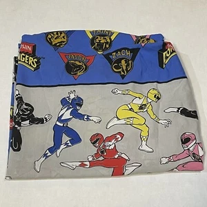 Vintage 1994 Saban Mighty Morphin Power Rangers Twin Fitted Bed Sheet - Picture 1 of 4