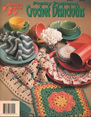 Crochet Pattern Pretty Patterns Crochet Dishcloths Annie’s Attic 1992 - Image 1 of 2