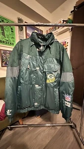 Vintage 90s NFL Pro Line GreenBay Packers Jacket Coat XL Logo Athletic Full-Zip - Bild 1 von 10