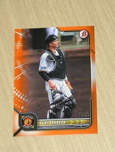 2022 Bowman NPB prospects Yuki Sakaeda ORANGE paper parallel #138 16/25 - Picture 1 of 2