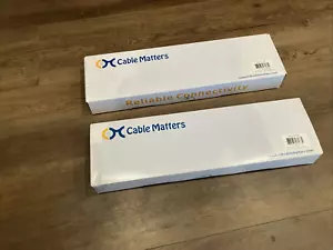 TWO (2) Cable Matters RJ45 110 Type 24 Port Cat6 1U Patch Panels - Picture 1 of 2