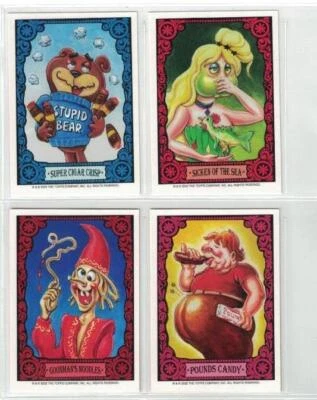 2022 MARCH WACKY PACKAGES SET ALL 4 ARTIST PORTRAIT CARDS SICKEN SEA, POUNDS, + - Image 1 of 2