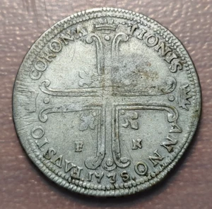 IMPERIO ESPAÑOL SICILIA PALERMO CARLOS III 6 TARI 1735 FN - Picture 1 of 2