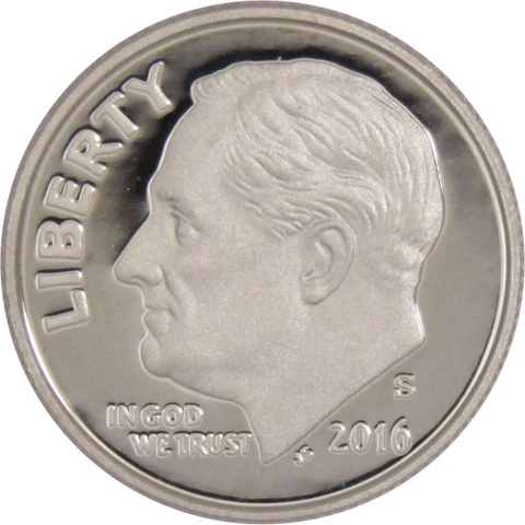 2016 S Roosevelt Dime Choice Proof Clad 10c US Coin Collectible Cover