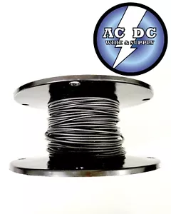 FILO AUTO 10 AWG ALTA TEMPERATURA GXL FILO NERO 100 PIEDI SU BOBINA MADE IN U.S.A - Foto 1 di 1