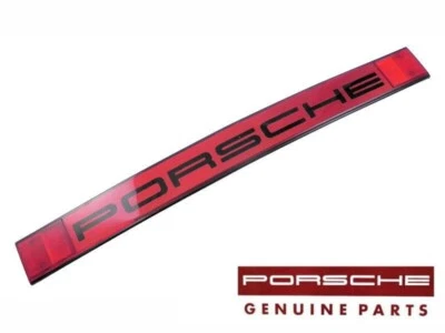 Genuine Porsche 911 Center Reflector Lens Black Letter 91163143203  1974 to 1986 - Image 1 of 2