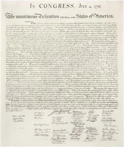 UNITED STATES DECLARATION OF INDEPENDENCE POSTER Rare  - Picture 1 of 1