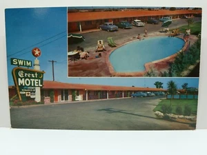 Coches de colección postal West Sacramento CA Crest Motel  - Imagen 1 de 2