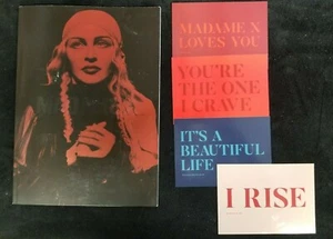 Libro del programa Madonna Madame X Tour con 4 postales y muñecas de papel 2019-2020 - Imagen 1 de 4