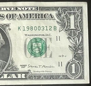 $1 Fancy # Birthday/Anniversary Note March 12th, 1980 (3/12/1980) (K19800312B) - Picture 1 of 5