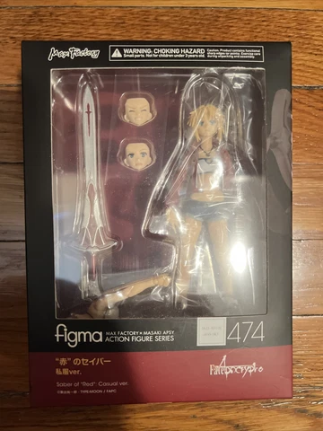 Figma 474 Fate/Apocrypha Saber of Red Casual ver. Max Factory Action Figure NEW Cover