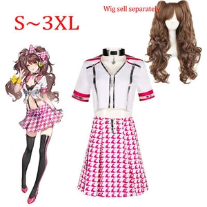 Persona 4 Kujikawa Rise Cosplay Kostüm Perücke für Frauen Mädchen rosa Kleid Party - Bild 1 von 17