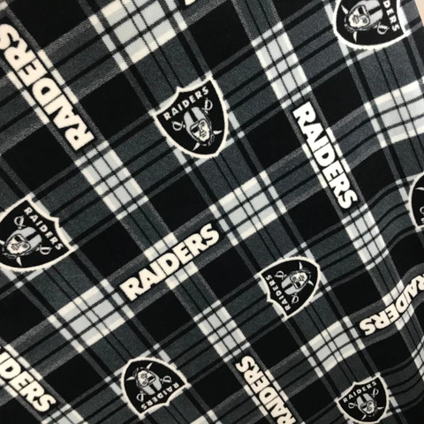 Las Vegas Oakland Raiders Soft Fleece Throw Blanket 48X60 Helmet Logo Plaid NFL Cover