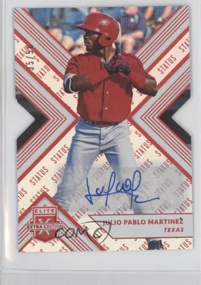 2018 Panini Elite Extra Edition Status Red Die-Cut /50 Julio Pablo Martinez Auto - Image 1 of 2