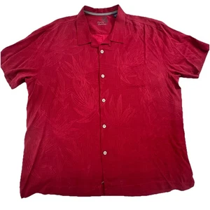 Tommy Bahama Hemd Herren 3XL XXXL Rot 100% Seide Hawaii - Bild 1 von 7