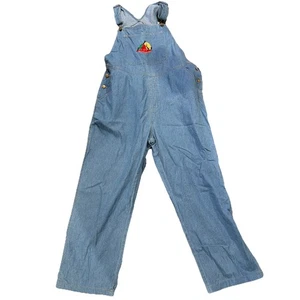 Vtg Mandal Bay Vtg Overalls XL Ant Picnic BBQ Embroidered - Picture 1 of 6