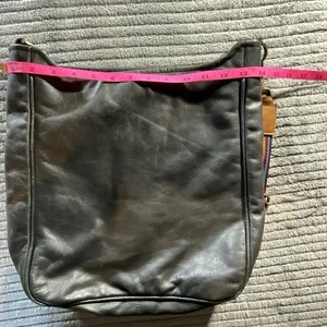 Borsa a tracolla donna Panache in pelle nera grande con tracolla extra - Foto 1 di 12