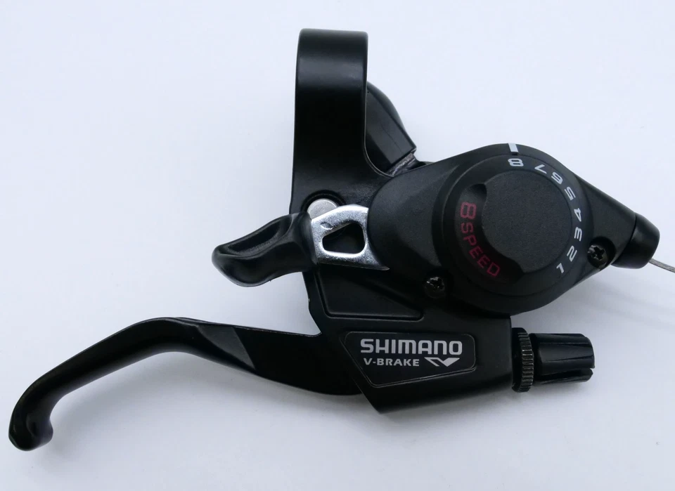 Shimano ST-EF28-8 Right Hand 8-Speed Shifter & V-Brake Lever – 22.2mm NOS - Image 1 of 4