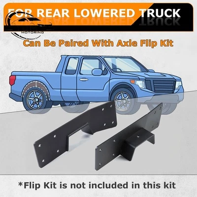 Par de kit de reducción de eje trasero muesca en C para Chevy Silverado GMC Sierra 1500 1999-06 Foto 1 de 4