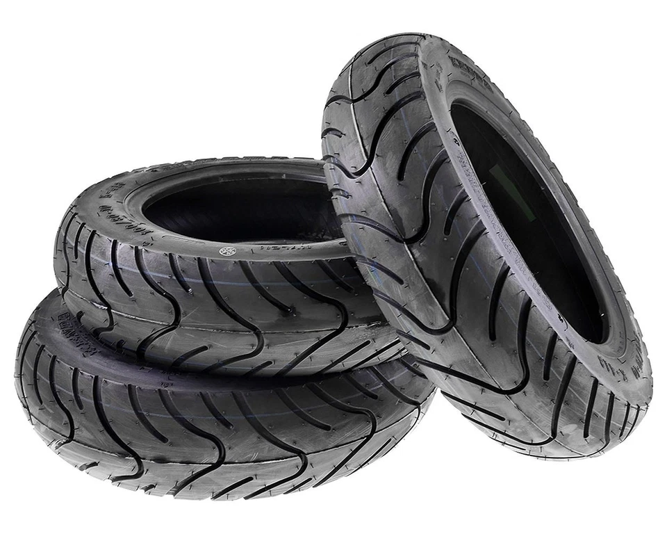 Reifen Set 3x KENDA K413 100/90-10 Zoll kompatibel für Piaggio APE 50 Kit Ersatz - Bild 1 von 4