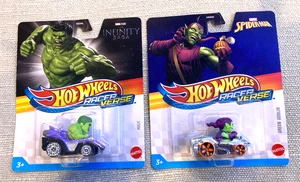 2025 Hot Wheels Racer Verse GREEN GOBLIN + HULK NEW SEALED - Picture 1 of 2