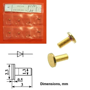 Microwave Gunn Oscillator Diode GaAs 3A718 Assorted range 17-40 GHz, 60 mW USSR - Picture 1 of 10