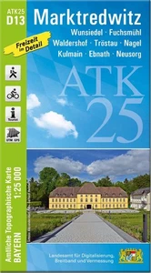 Wander-, Radkarte Marktredwitz / Oberpfalz - Bild 1 von 1