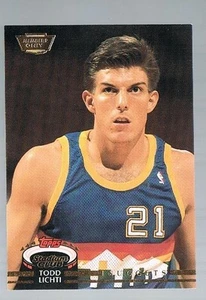 TODD LICHTI #28 Nuggets / Stanford 1992/93 topps stadium club members only - Picture 1 of 1