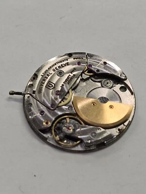 Universal Geneve 25 Jewel Micro Rotor Movement "66" Watch Face 2 Adjustments - Image 1 of 4