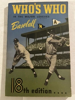 1950 Whos Who NEW YORK YANKEES Joe DIMAGGIO AL Rosen BROOKLYN Jackie ROBINSON - Image 1 of 4