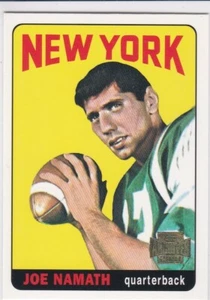 JOE NAMATH ROOKIE CARD Topps Archives NFL RP RC Reprint Football NEW YORK JETS - Picture 1 of 2