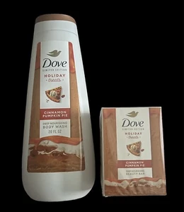 Dove Holiday Treats Body Wash, Bar Soap Cinnamon Pumpkin Pie Limited Edition - Picture 1 of 1