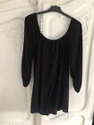 boohoo Black Top/Dress. Can Be Worn On Or Off The Shoulder. Size L.