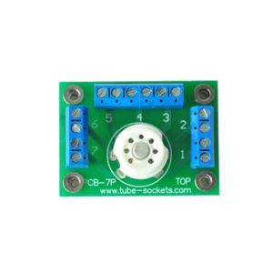 Amplificador de tubo 6AV6 1 pieza 7 pines tubo zócalo placa de experimento para amplificador de tubo - Imagen 1 de 3