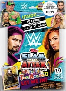 Slam Attax WWE Firefly Fun House Zestaw startowy Karty kolekcjonerskie Zapasy Topps - Zdjęcie 1 z 1
