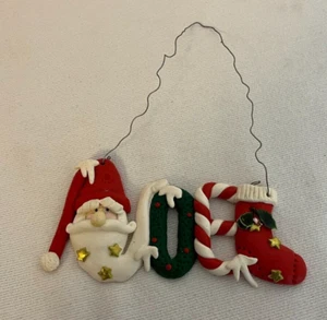 Noel Rubber Christmas Holiday Wall Decor Santa Stocking 6" x 3" - Picture 1 of 3