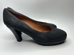 Fred de la Bretoniere schwarze Lederabsätze Größe 41 Schuhe griffige Sohlen - Bild 1 von 8
