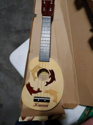 Leolani Kidney Dolphin Ukulele Hawaiian Uke Read!!!! - Image 1 of 3