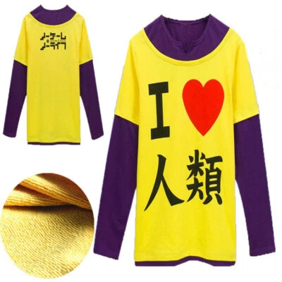 Nuevo No Game No Life Sora Cosplay Disfraz Uniforme Deporte Halloween Anime Camisa Foto 1 de 4