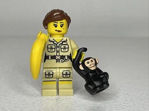 Lego Minifigura 8805 Serie 5 - Guardián del zoológico con chimpancé (Nuevo abierto) - Imagen 1 de 5