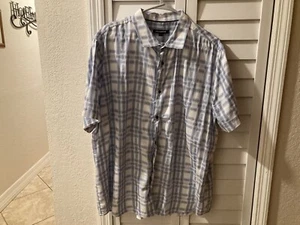 Designer Karl Lagerfeld Paris Herren XL kurzärmeliges Shirt mit Knopfleiste - Bild 1 von 5