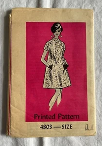 1960s Jr Miss Smock Dress Mail Order 4803 Pattern sz 11 UNCUT - Picture 1 of 4