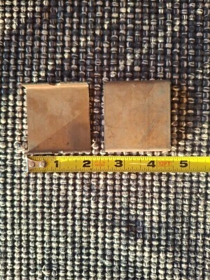 Ski-Doo  2 NOS Brass Ski Slider Cushions 505-0033 Olympic TNT Nordic Alpine - Image 1 of 2