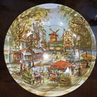 Daher Decorated Ware Tin Bowl Platter Moulin Rouge Paris Scene Dutch Windmill.