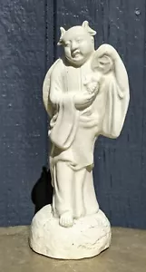 Antique Chinese Blanc De Chine Porcelain Boy Figurine, Auspicious Taoism Meaning - Picture 1 of 11